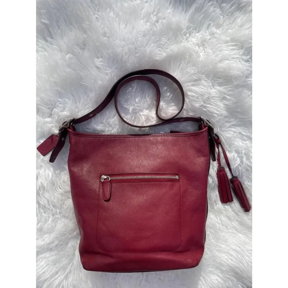 Coach Red Legacy Duffle Hobo #19889 Handbag